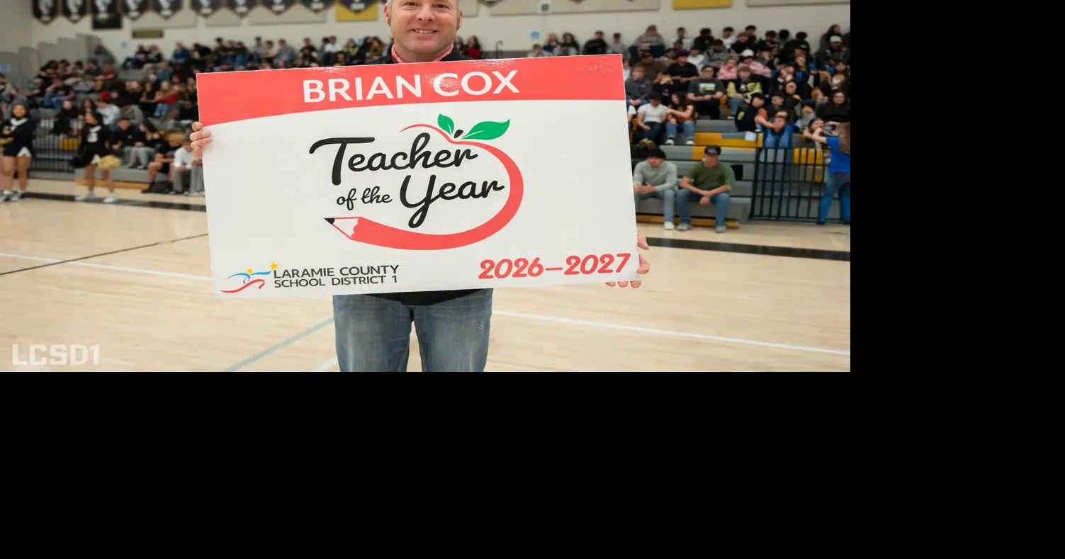 Cheyenne South High teacher Brain Cox named LCSD1 Teacher of the Year