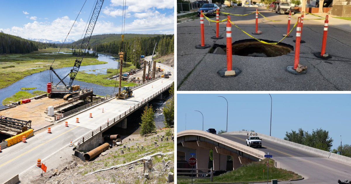 AROUND WYOMING: Park Celebration, Sinkhole Repair, and Road Upgrades!