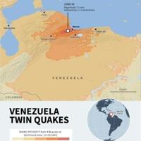The quakes were the strongest to hit Venezuela in a century