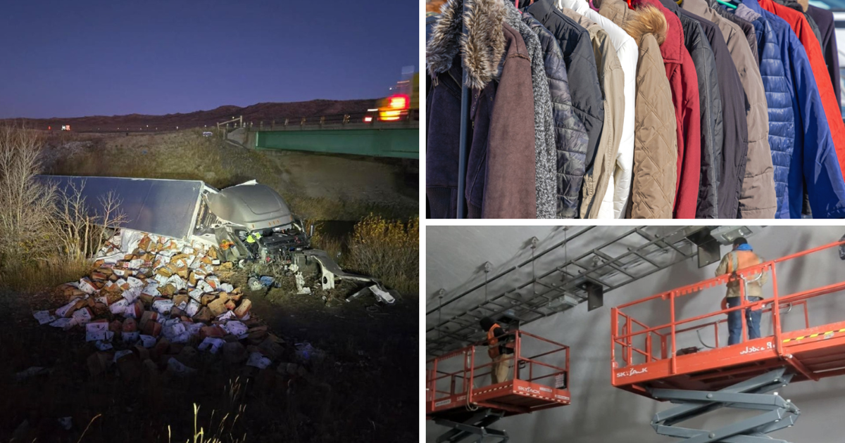 AROUND WYOMING: Truck Crash, Gunshots and Community Coat Drive!