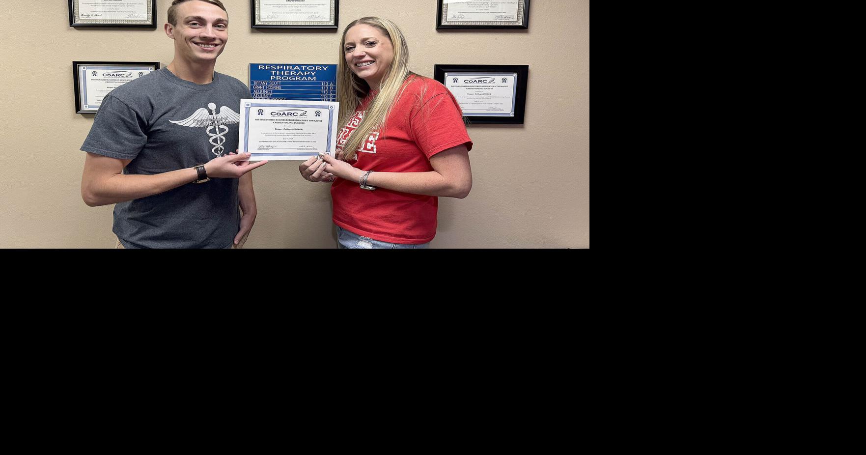 Casper College's Respiratory Therapy program wins award for credentialing success