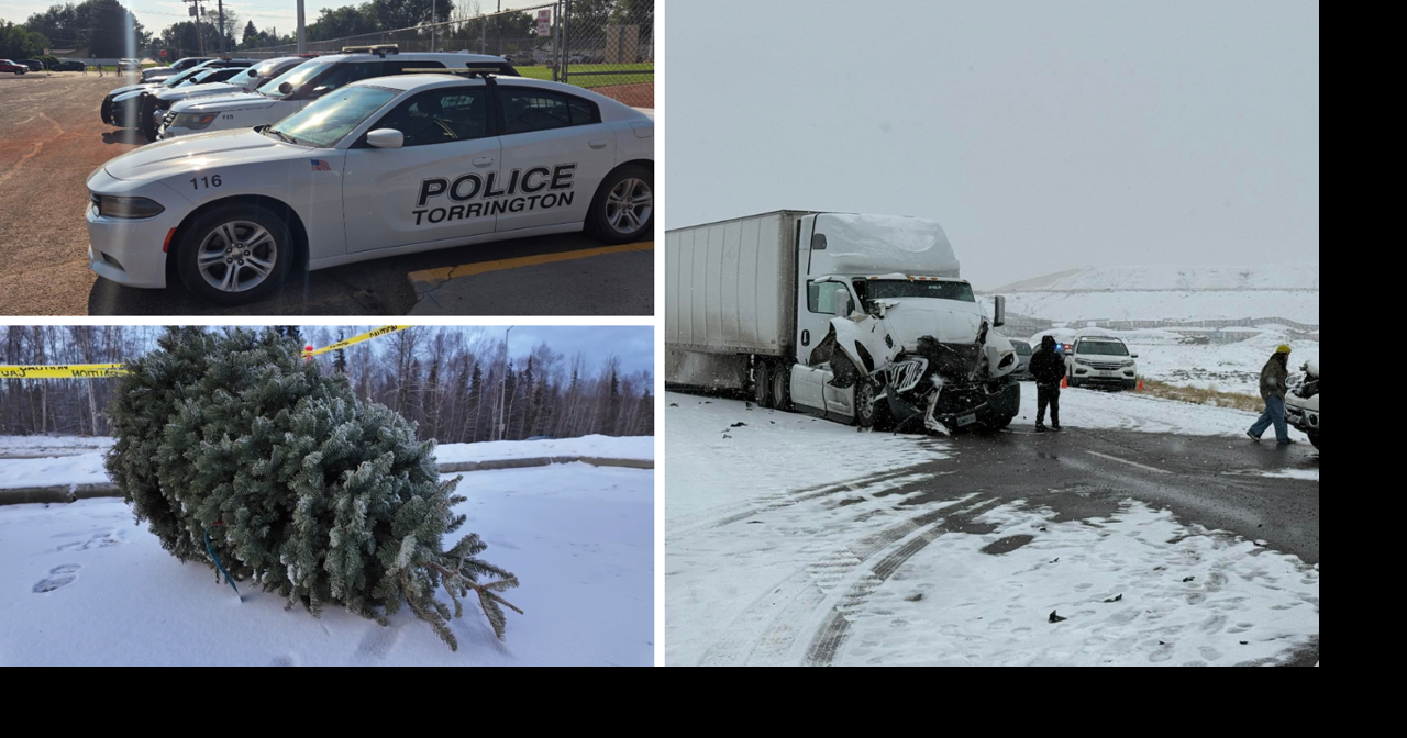 AROUND WYOMING: Icy Road, Christmas Trees and Ranchers Night Out!